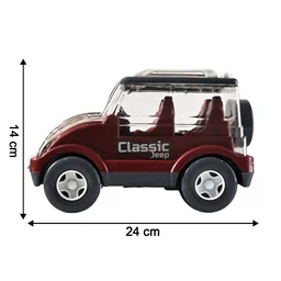 Friction-Powered Classic Jeep Toy Car – Smooth Indoor Ride