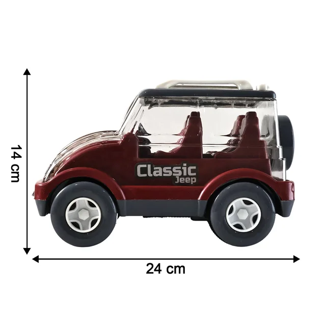 Friction-Powered Classic Jeep Toy Car – Smooth Indoor Ride