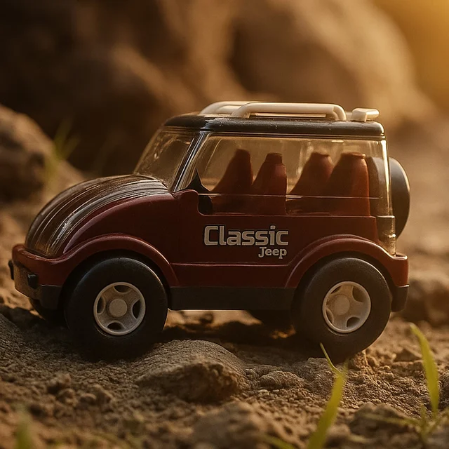 Friction-Powered Classic Jeep Toy Car – Smooth Indoor Ride