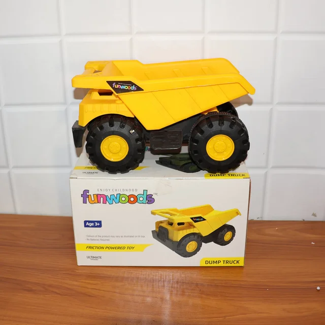 Friction-Powered Dump Truck Toy – Durable Tipping Bed Vehicle