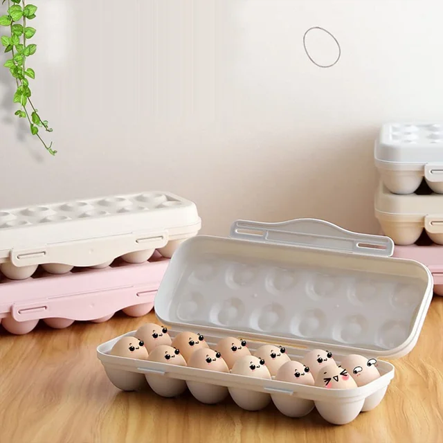 Fridge Egg Holder – 18 Grid Shock-Proof Container | Organivo
