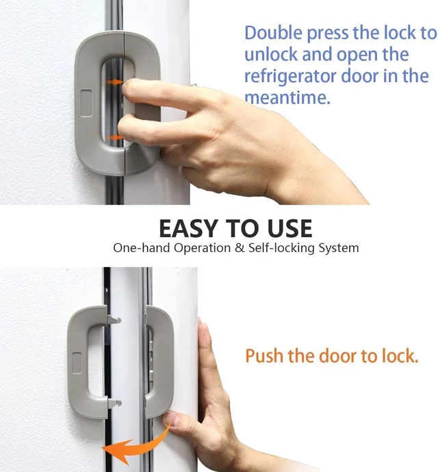 Fridge Freezer Door Lock – Easy Install Baby Safety Lock