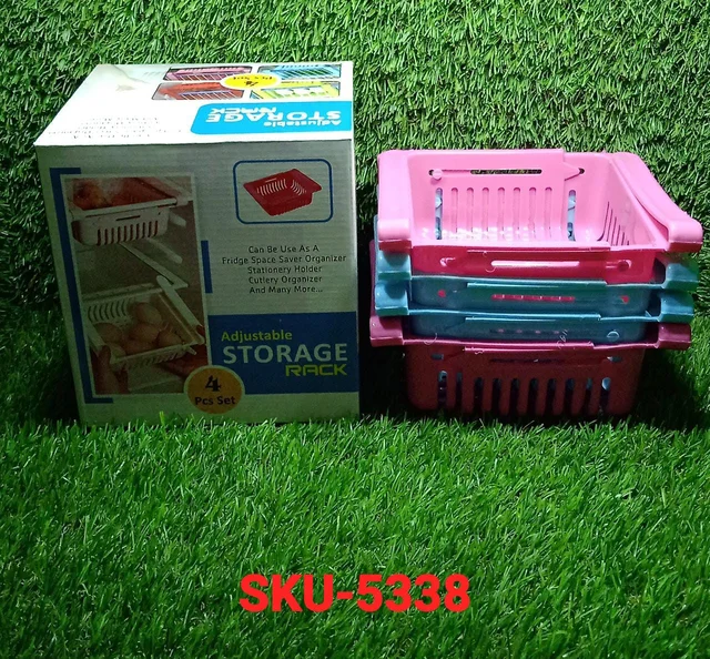 Fridge Storage Basket – Adjustable, Unbreakable Set | Organivo