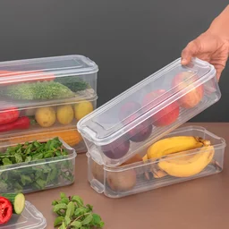 Fridge Storage Containers – Stackable 3-Pc Set, 1500ML | Organivo