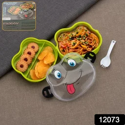 Froggy Lunch Box for Kids – Double Layer, Leakproof Tiffin | Lunchie Bunchie