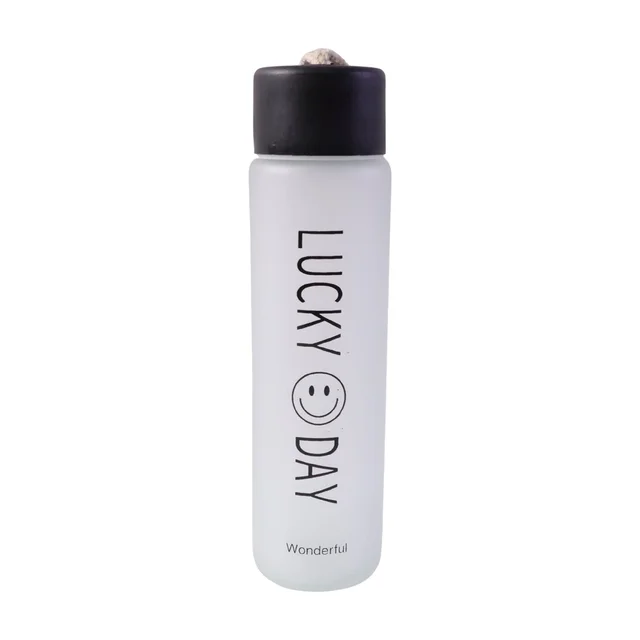 Frosted Glass Water Bottle – Leakproof & Travel-Friendly Design