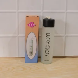 Frosted Glass Water Bottle – Leakproof & Travel-Friendly Design