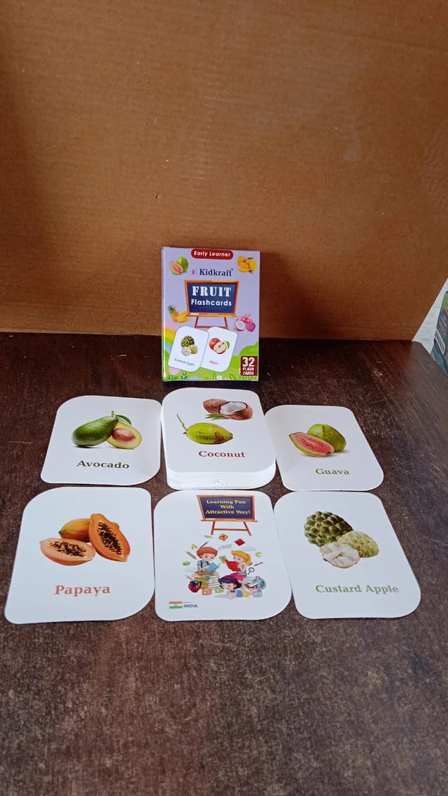 Fruit Flashcards – Durable 32-Piece Early Learner Set