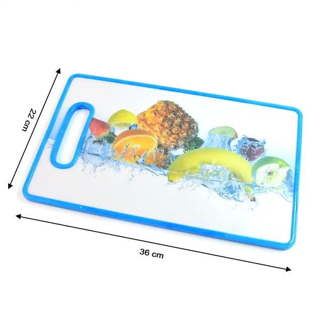 Fruit Print Cutting Board – Large 36x22 cm Kitchen Chopping Board