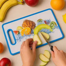 Fruit Print Cutting Board – Large 36x22 cm Kitchen Chopping Board