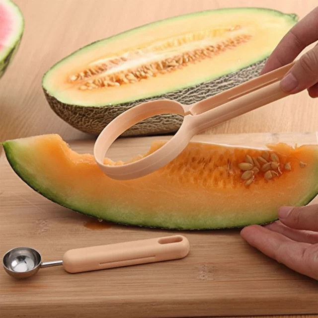 Fruit Scooper and Cutter Tool – Dual-Function Kitchen Essential