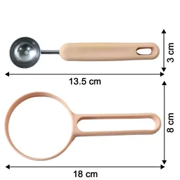 Fruit Scooper and Cutter Tool – Dual-Function Kitchen Essential