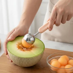 Fruit Scooper and Cutter Tool – Dual-Function Kitchen Essential