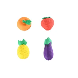Fruit & Vegetable Erasers – Cute 3D Set for Kids | Writezo