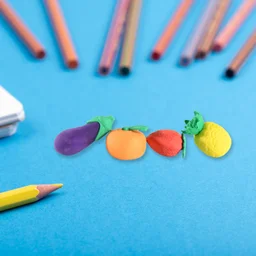 Fruit & Vegetable Erasers – Cute 3D Set for Kids | Writezo
