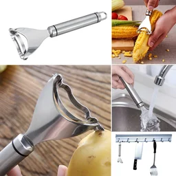 Fruit & Vegetable Peeler – Sharp Stainless Steel Serrated Blade
