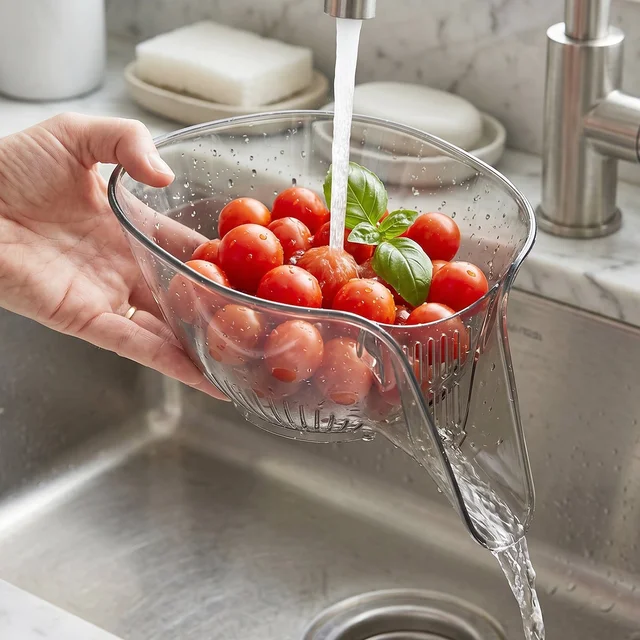 Fruit & Vegetable Washing Strainer Basket – Easy, Hygienic Rinsing