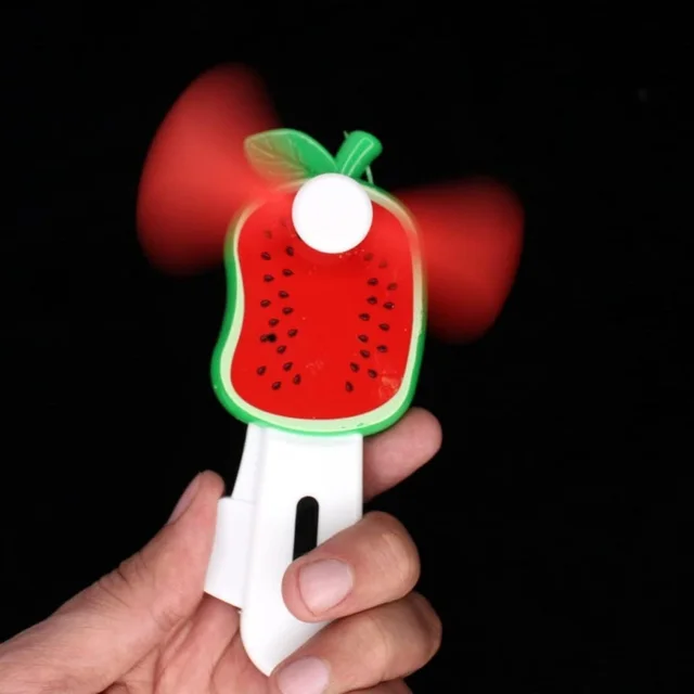 Fruit-Shaped Mini Hand Pressure Fan – Portable Kid’s Cooling
