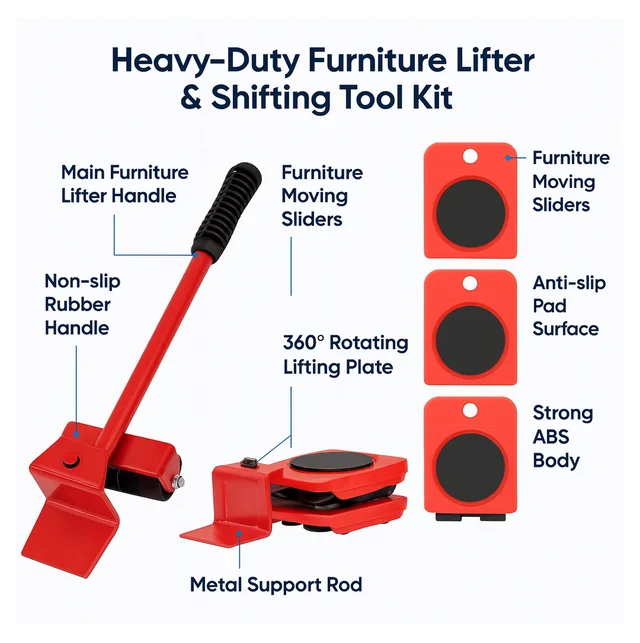 Furniture Lifter Tool – Heavy-Duty Appliance Shifter | ToolMate Pro
