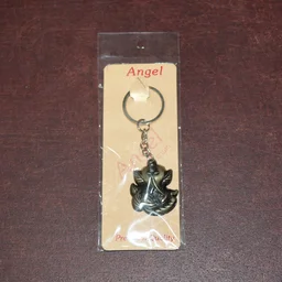 Ganesh Face Antique Black Metal Keychain – Durable Spiritual Charm
