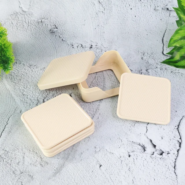 Ganesh Square Coasters Set – Heat-Resistant with Storage Box