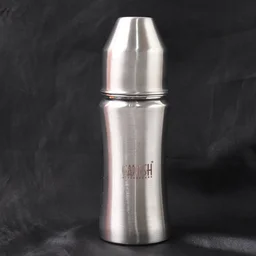 Ganesh Stainless Steel Baby Bottle – 250ml Anti-Colic Nipple