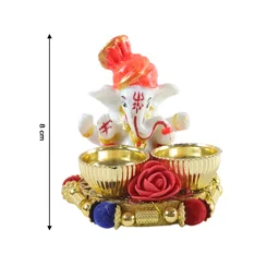 Ganesha Pooja Thali Set – Traditional Religious Decor for Festivals