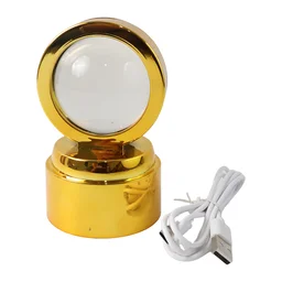 Ganpati Bapa 3D Crystal Ball LED Night Light – Divine Spiritual Glow