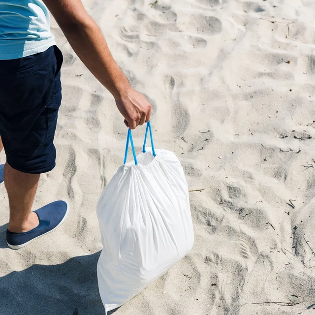Garbage Bags 45x45 cm with Tie Handle – Leak-Proof & Durable