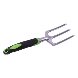 Garden Hand Fork 3 Tine Stainless Steel Digging Tool Ergonomic Handle (1 Pc)