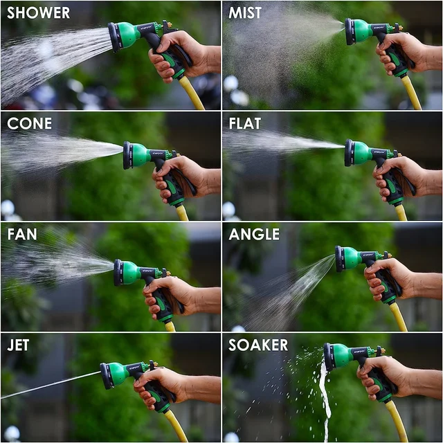 Garden Hose Spray Nozzle – Multi-Pattern Trigger Watering Gun