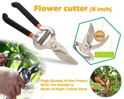 Garden Shears – 8-Inch Heavy-Duty Bypass Pruner | Grow Garden Tools