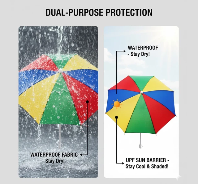 Garden Umbrella for Sun Protection Waterproof Nylon Taffeta