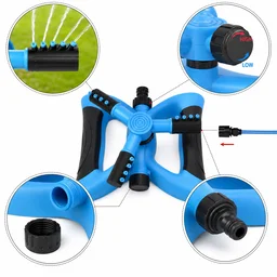Garden Water Sprinkler – 360° Rotating for Full Coverage