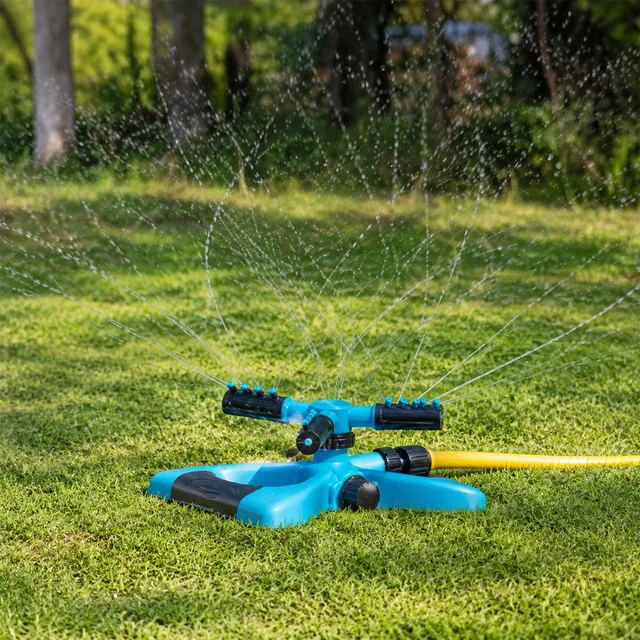 Garden Water Sprinkler – 360° Rotating for Full Coverage