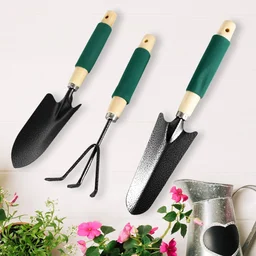 Gardening Tool Set – Heavy-Duty 3-Pc with Wooden Handles | XcelCraft