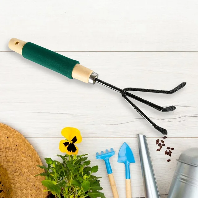 Gardening Tool Set – Heavy-Duty 3-Pc with Wooden Handles | XcelCraft