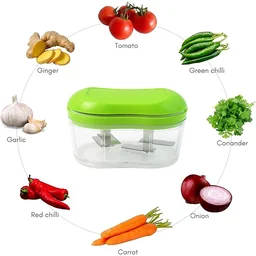 Garlic & Vegetable Chopper – Manual Hand Push for Quick Prep