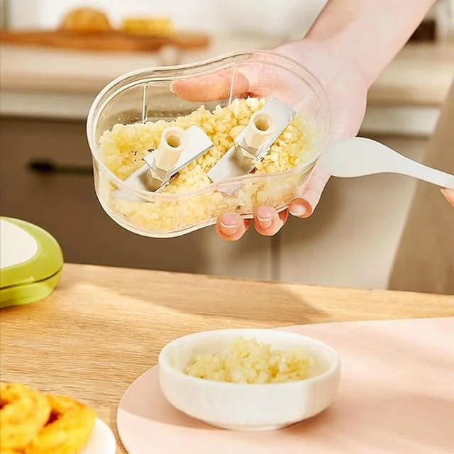 Garlic & Vegetable Chopper – Manual Hand Push for Quick Prep