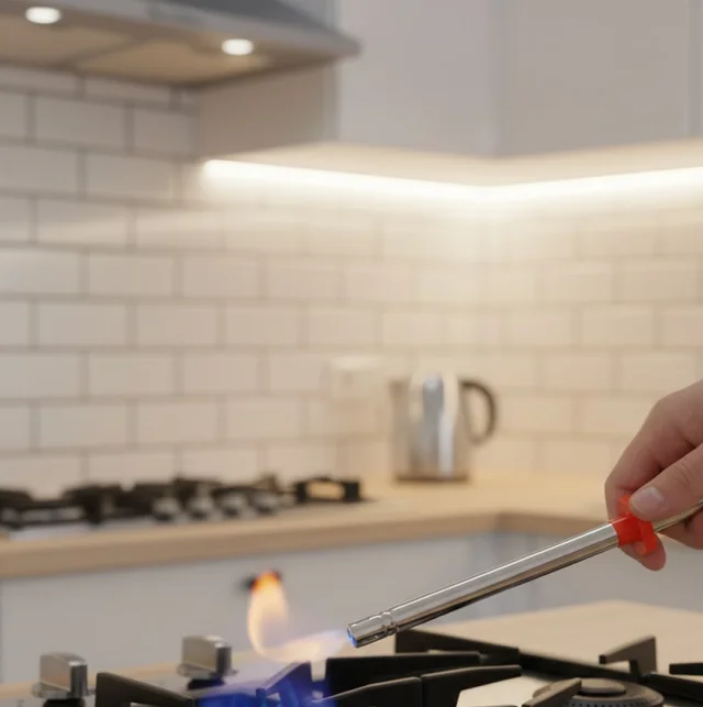 Gas Lighter – Fuel-Free Stainless Steel Kitchen Tool | Dabster