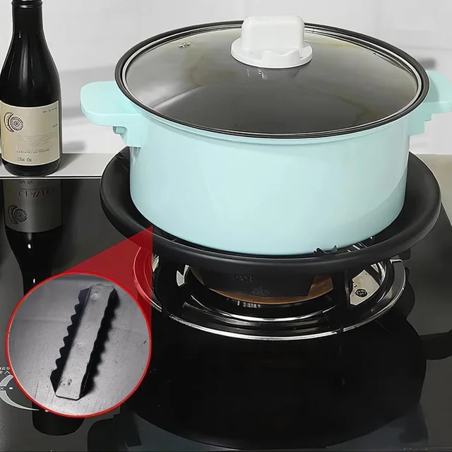 Gas Stove Flame Protector Ring – 4 Pc Set for Efficient Cooking
