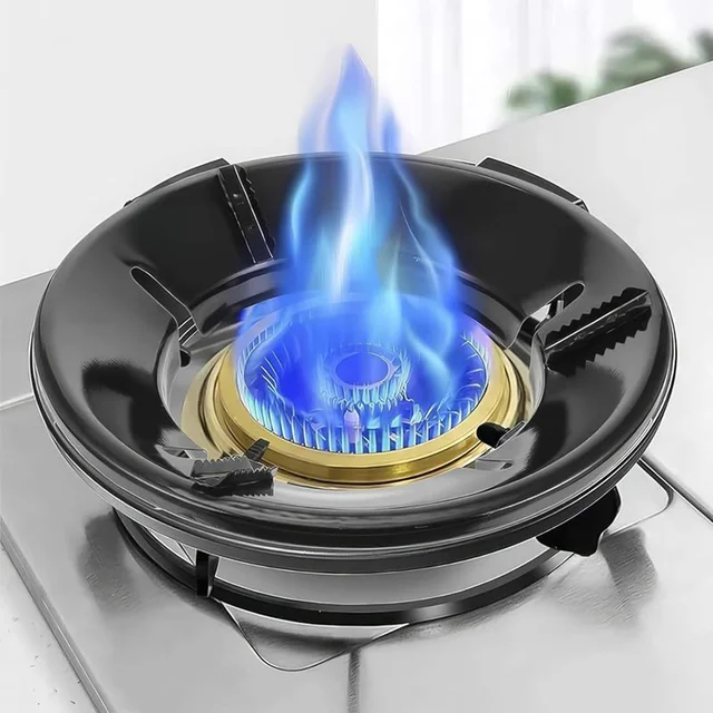 Gas Stove Flame Protector Ring – 4 Pc Set for Efficient Cooking