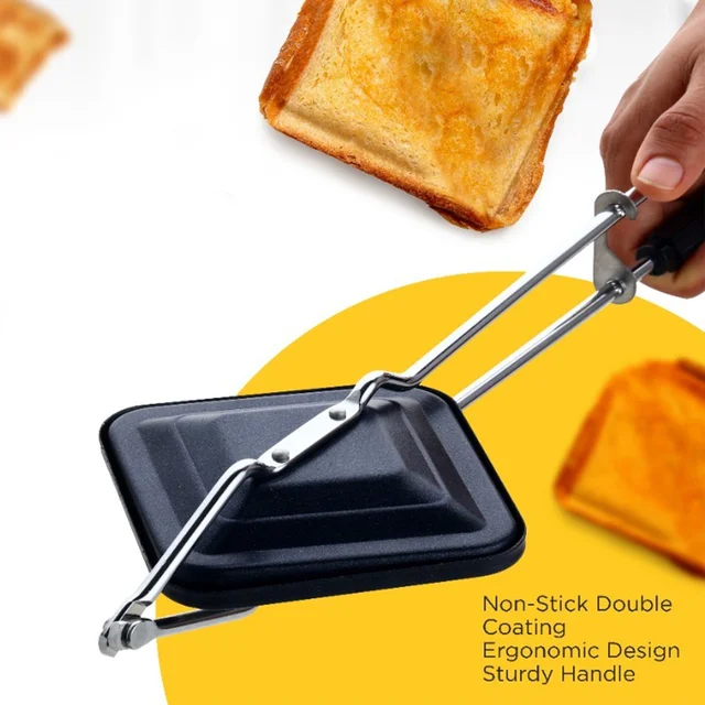 Gas Stove Sandwich Toaster Non Stick Grill Maker for Home