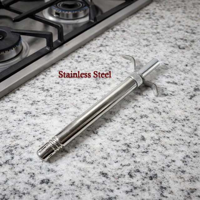 Gas Stove Spark Lighter – Manual Stainless Steel with Long Handle