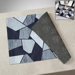 Geometric Anti Slip Door Floor Mat – Stylish & Water Absorbent
