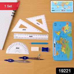 Geometry Box Set – Complete Maths Tool Kit with Compass
