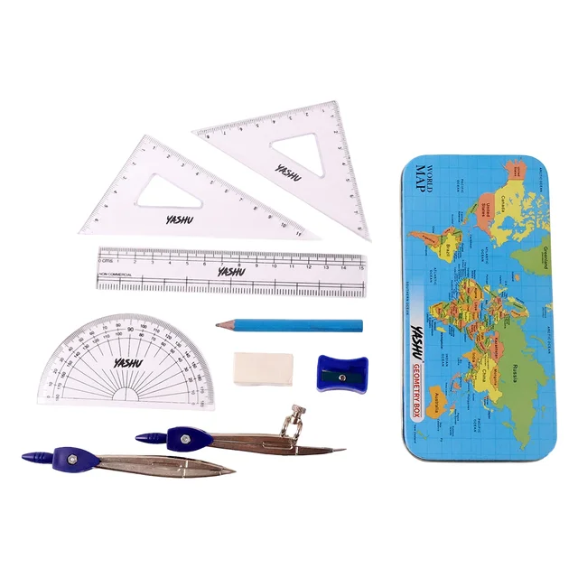 Geometry Box Set – Complete Maths Tool Kit with Compass