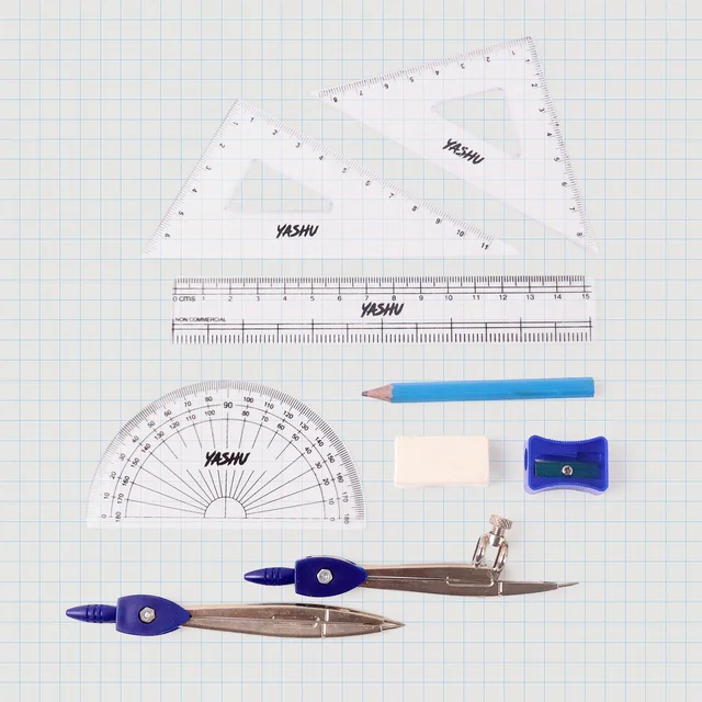 Geometry Box Set – Complete Maths Tool Kit with Compass