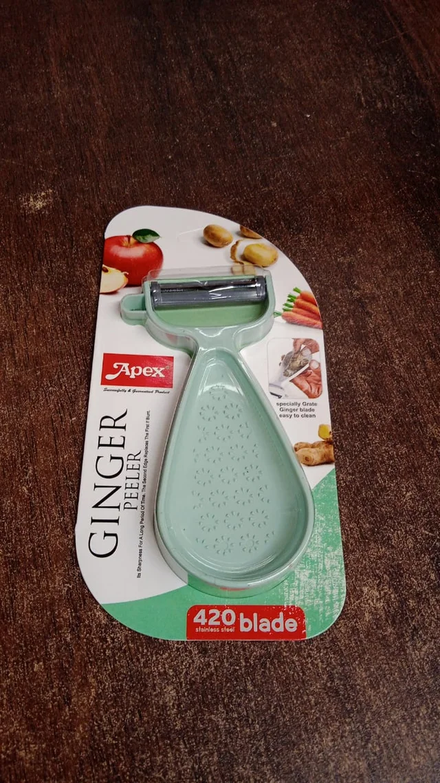 Ginger Peeler with Dual Stainless Steel Blades – Sharp & Durable