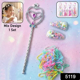 Girls Hair Accessories Kit – Colourful Styling & Play Set